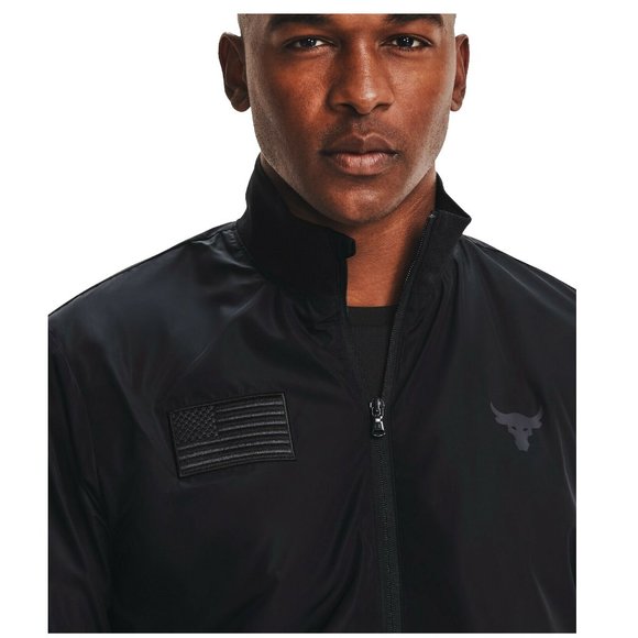 Under Armour Project Rock x Freedom Veteran's Day Men's S-XXL Bomber Jacket - Picture 12 of 16